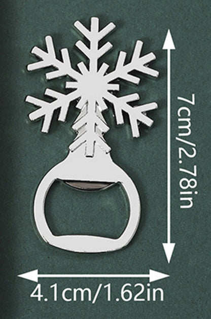 Snowflake Shape Metal Beer Bottle Opener