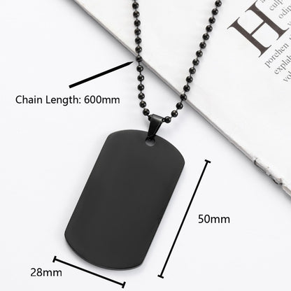Polished Stainless Steel Pendant Bead Necklace