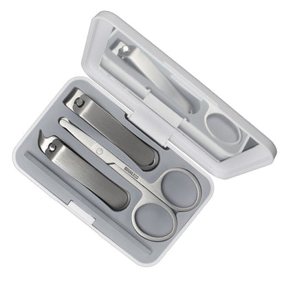 4" 1 Stainless Steel Professional Pedicure Kit Nail Scissors Grooming Kit With White Box Mirror