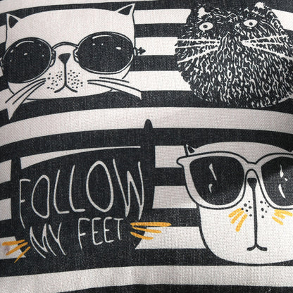 Full Printed 19.7 x 19.7" Premium Square Linen Throw Pillowcase With Hidden Zipper