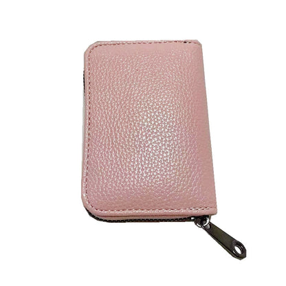 Women's PU Leather Zip Around Wallet Clutch Travel Purse