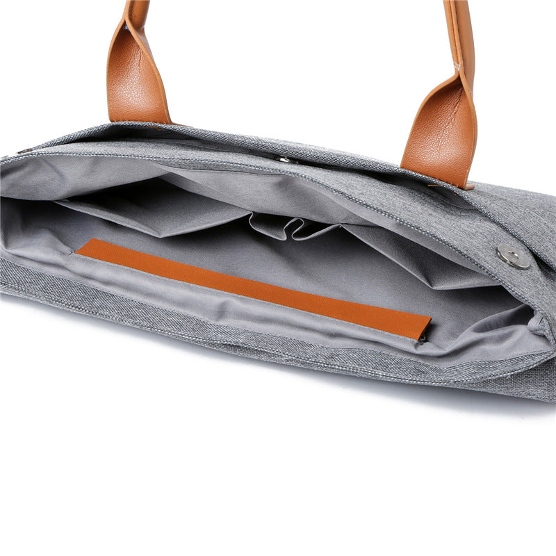 15" Water Resistant Oxford Coth Laptop Tote Bag Briefcase Laptop Sleeve With Carrying Handle