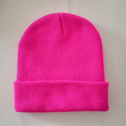 Unisex Adult Knit Cuffed Beanie Hat - Stretchy Warm Winter Cap - Tightly-Knitted Acrylic Beanie Hat
