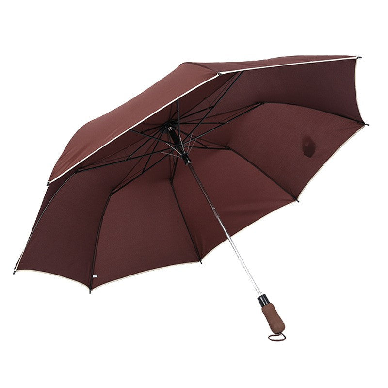 27" 2 Folding Golf Umbrella, Large 3 Person Windproof Custom Logo Promotional
