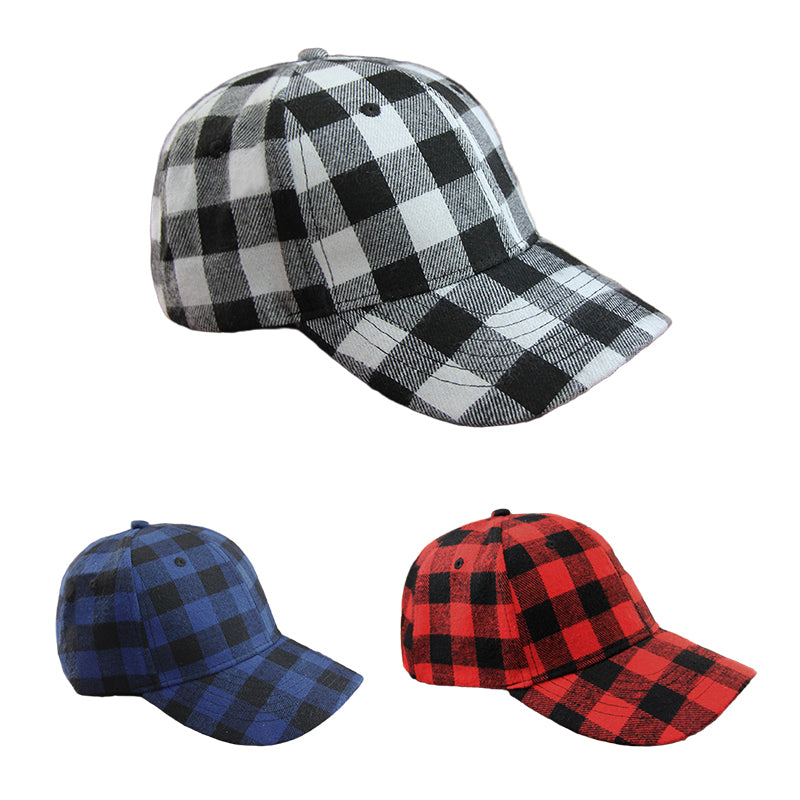 Classic Plaid Baseball Cap