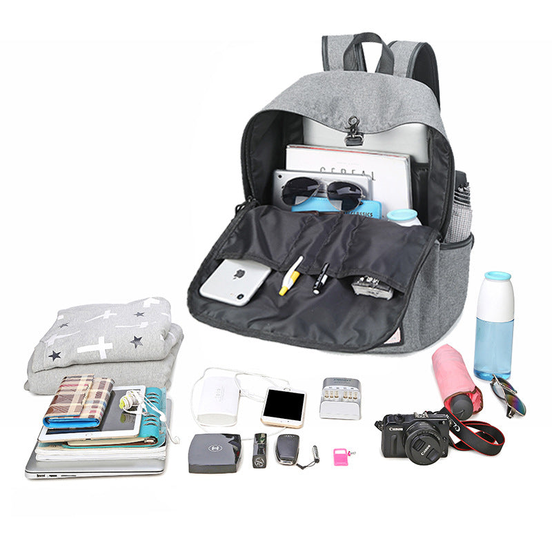 Outdoor Durable Laptops Backpack W/ USB Charging Port