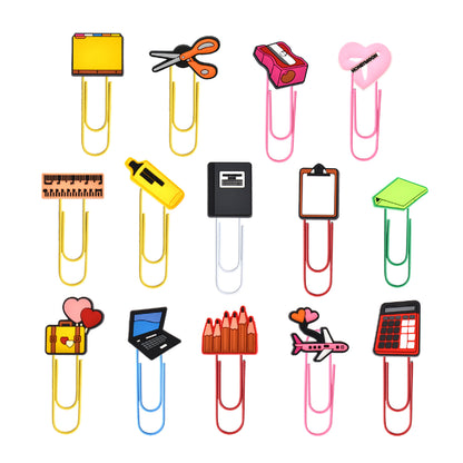 Patch Stationery Series - Notebook Shape PVC Custom Top Paper Clip Coated Clip Paper Clasp