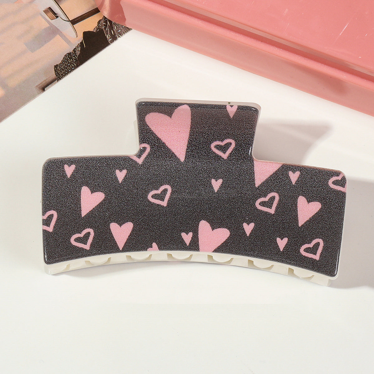 Full color printing Square Hair Claw Clip