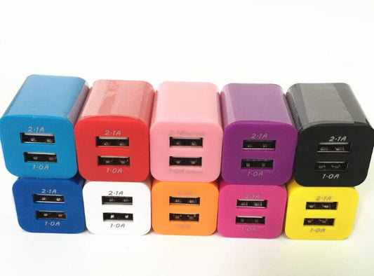 Double USB Wall Power Adapter