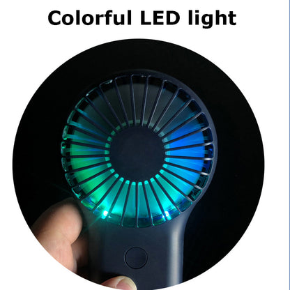 Mini Portable Handheld Fan Battery Operated Small Personal 3-Speed Adjustable USB Rechargeable Fan