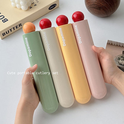 Portable Stainless Steel Chopsticks & Spoon