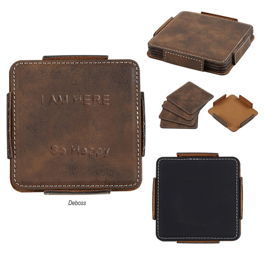 PU Coaster Set (4 PCS)
