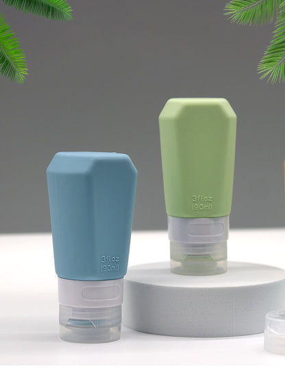 3 OZ Travel Bottles TSA Approved with Label Silicone BPA Free Refillable Cosmetic Container