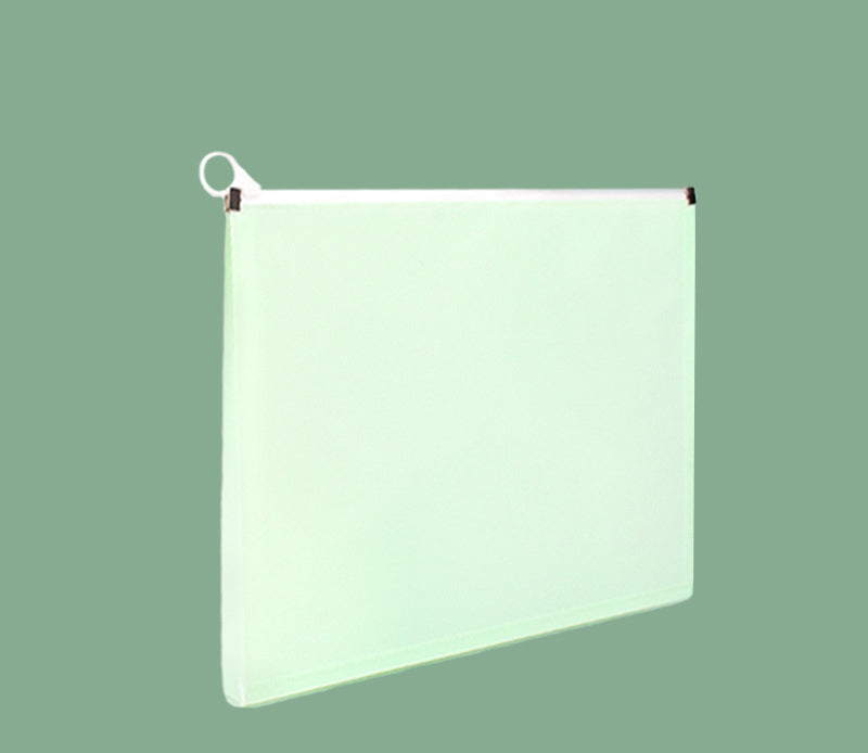 Colorful Zip Plastic Envelopes A5 Zipper Document Folder Letter File Folders Expanding Envelope