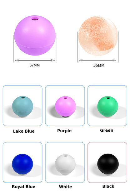Single Round Shaped Ice Cube Molds Silicone Ice Ball Mold (Medium)