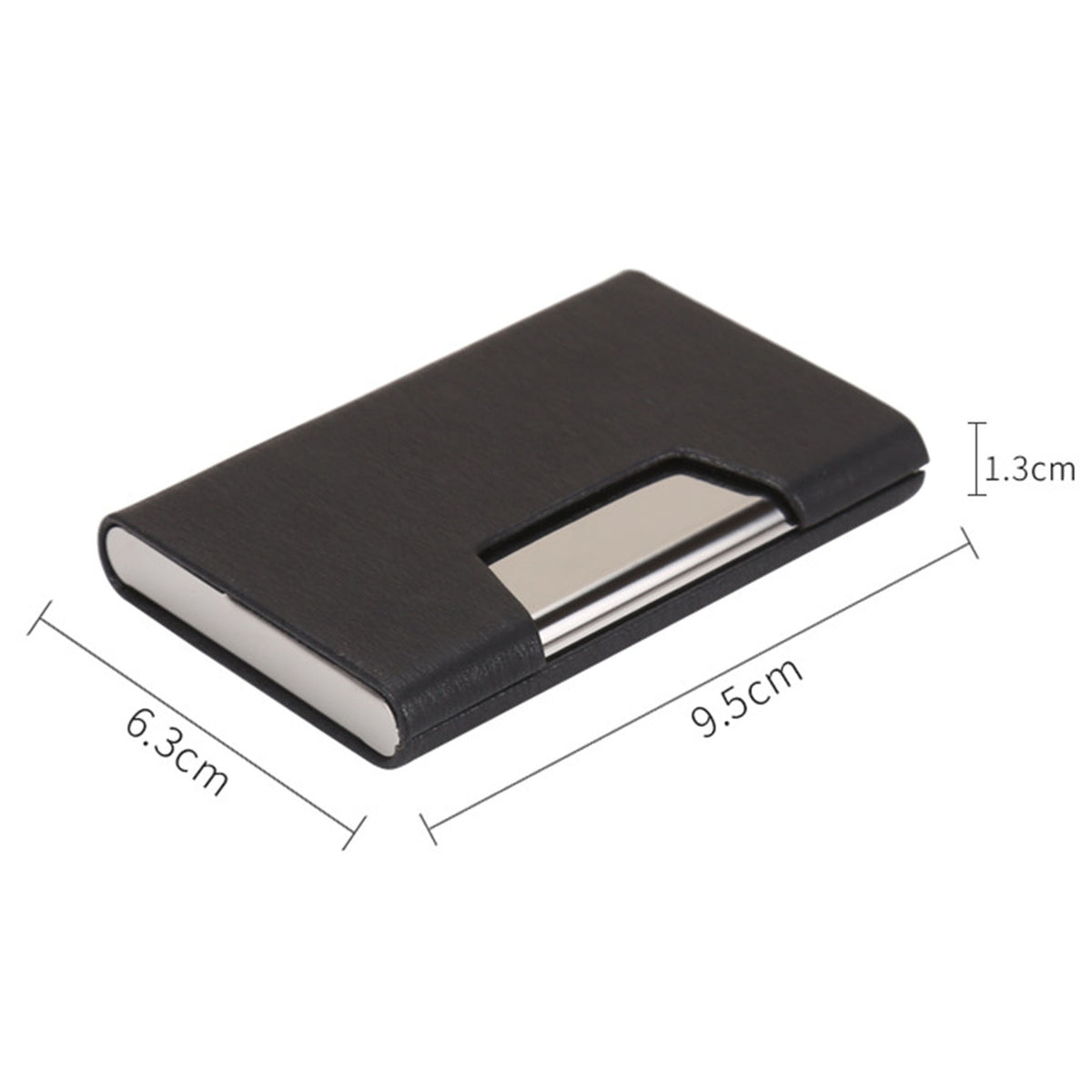 Business Card Cases PU Leather Pocket Card Carrier with Magnetic Closure for Men Woman