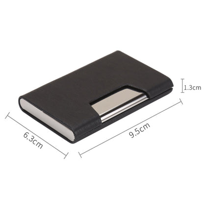Business Card Cases PU Leather Pocket Card Carrier with Magnetic Closure for Men Woman
