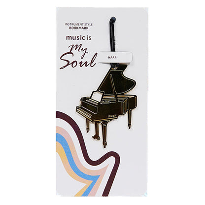 Metal Piano Shape Bookmark For Book Lovers