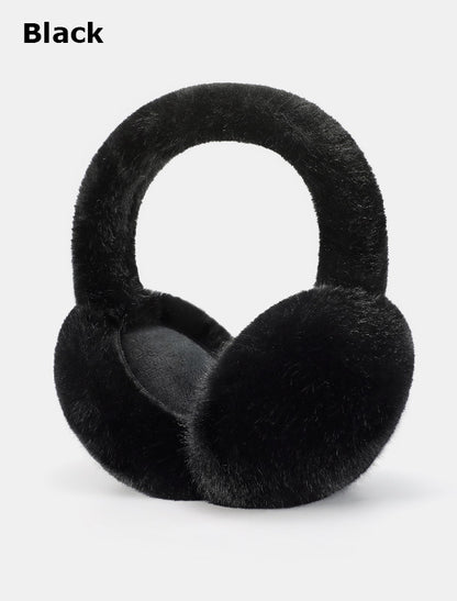 Foldable Ear Muffs for Women Faux Fur Winter Earmuffs Fluffy Ear Warmers Cute Ear Covers