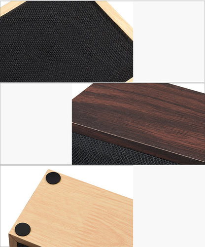 Classic Deep Bass Wood Long Square Shape Wireless Speaker