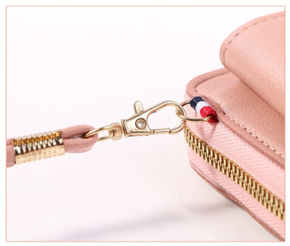 PU Leather Cell Phone Purse Bag Small Crossbody Bag Mini Messenger Bag Wallet Bag Shoulder Handbag