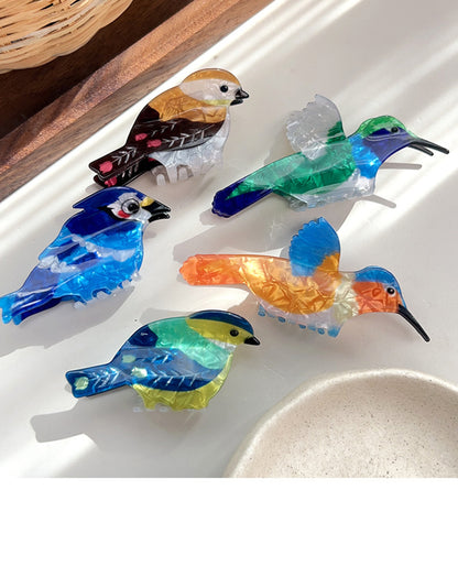 Acetic Acid Hair Claw Clips Creatvie Bird Shaped Hairpin