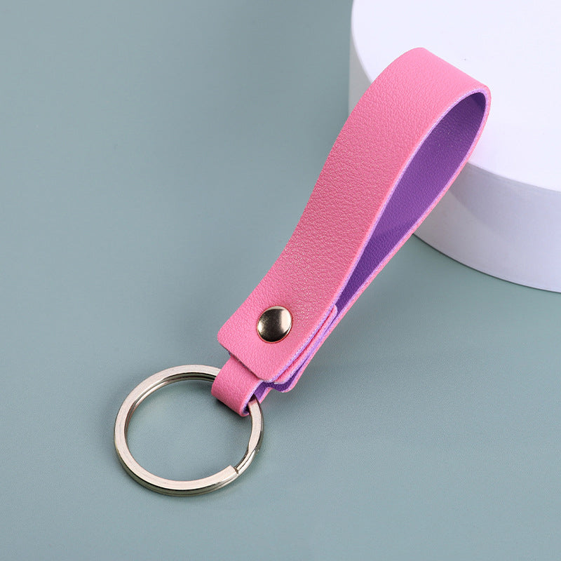 PU Leather Keychain for Car Home Key Ring Strap Holder Lanyard Women Men Universal Key Fob Keychain