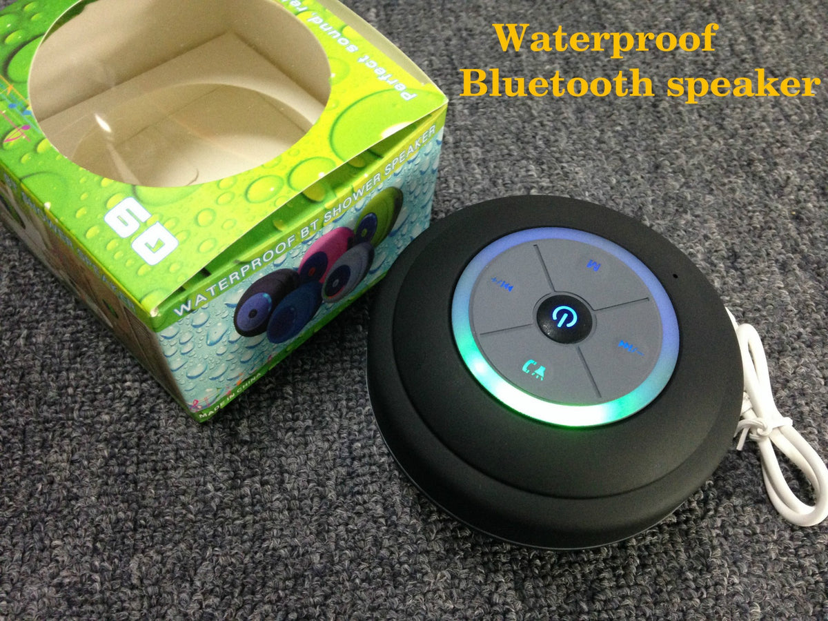 Water-resistance Wireless Speaker w/LED Lights