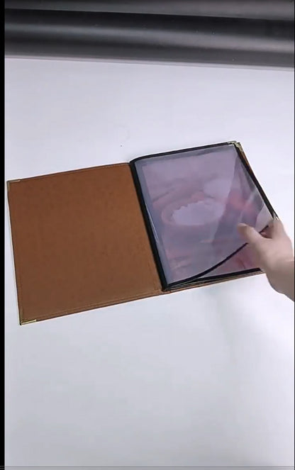 Menu Holder Menu Covers for 8.5X11" With 12 Views