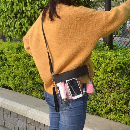 PVC Transparent Cross body Bag Single Shoulder Bag