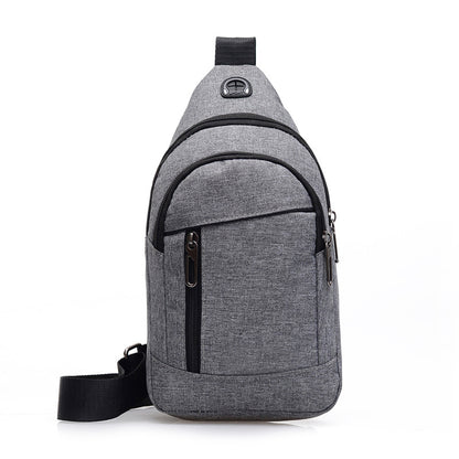 Sling Bag Chest Shoulder Backpack CrossBody Bags Outdoors Biking Bags W/Earphone Hole