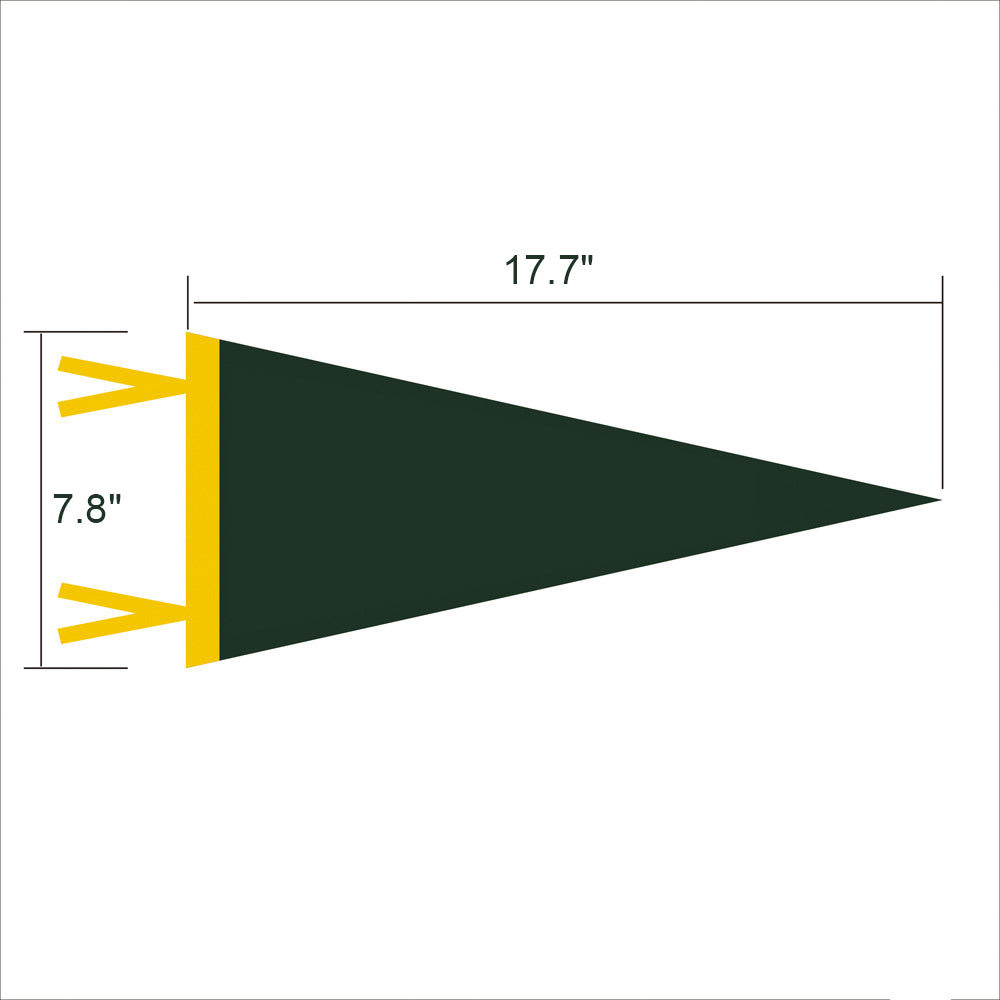 Custom Full Colored Felt Pennant Flag Banner