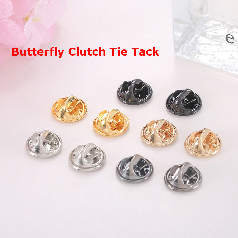 Custom Yellow Rose Shaped Cute Enamel Lapel Pins Brooch Pin Badge W/Butterfly Clutch Tie Tack