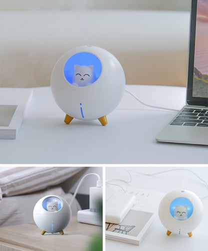 Mini Cute Cat Cool Mist Air Humidifier