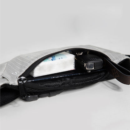Sport Waist Pouch Slim Belt Bag Waistband Bag with Earphone Hole Water Resistant Waist Pouch