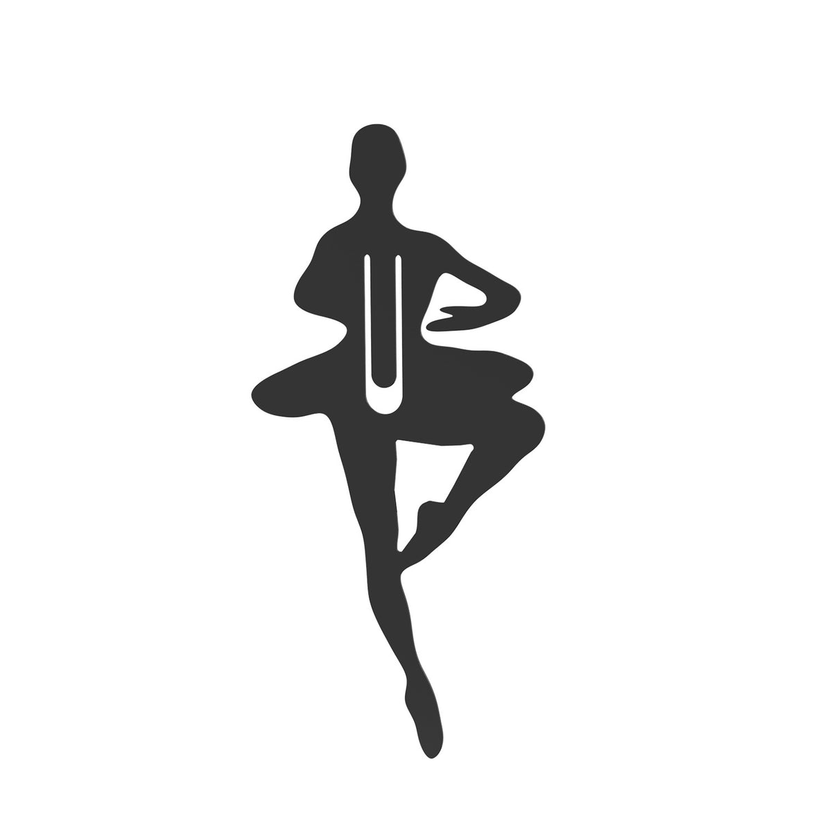 Creative Metal Ballet Dancer Shape Bookmark