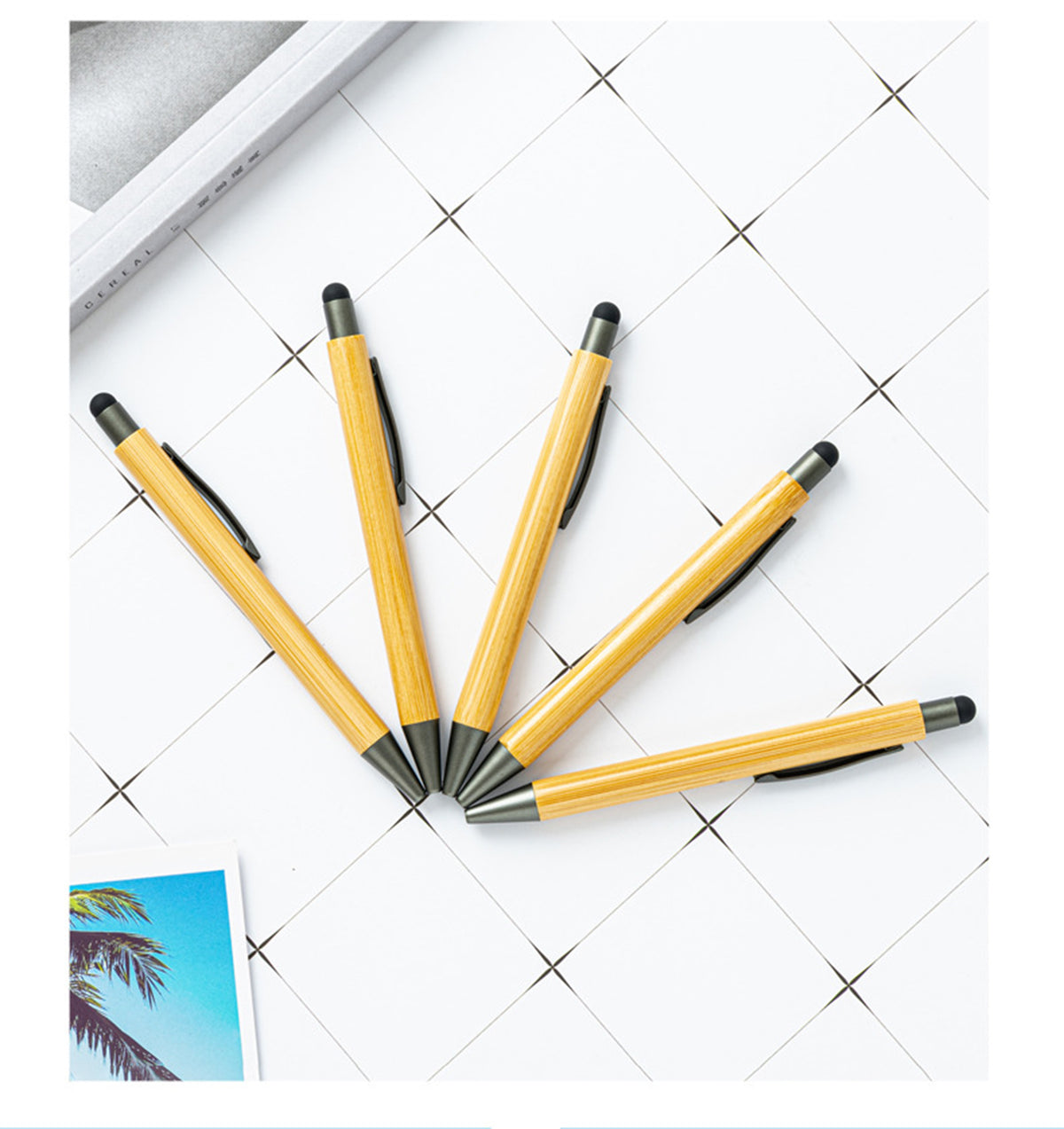 Bamboo Pens with Touch Stylus Tip