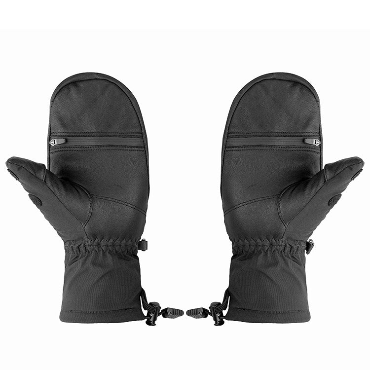 Three-stage Heating Function Waterproof Windproof Warm Gloves For Skiing And Cycling
