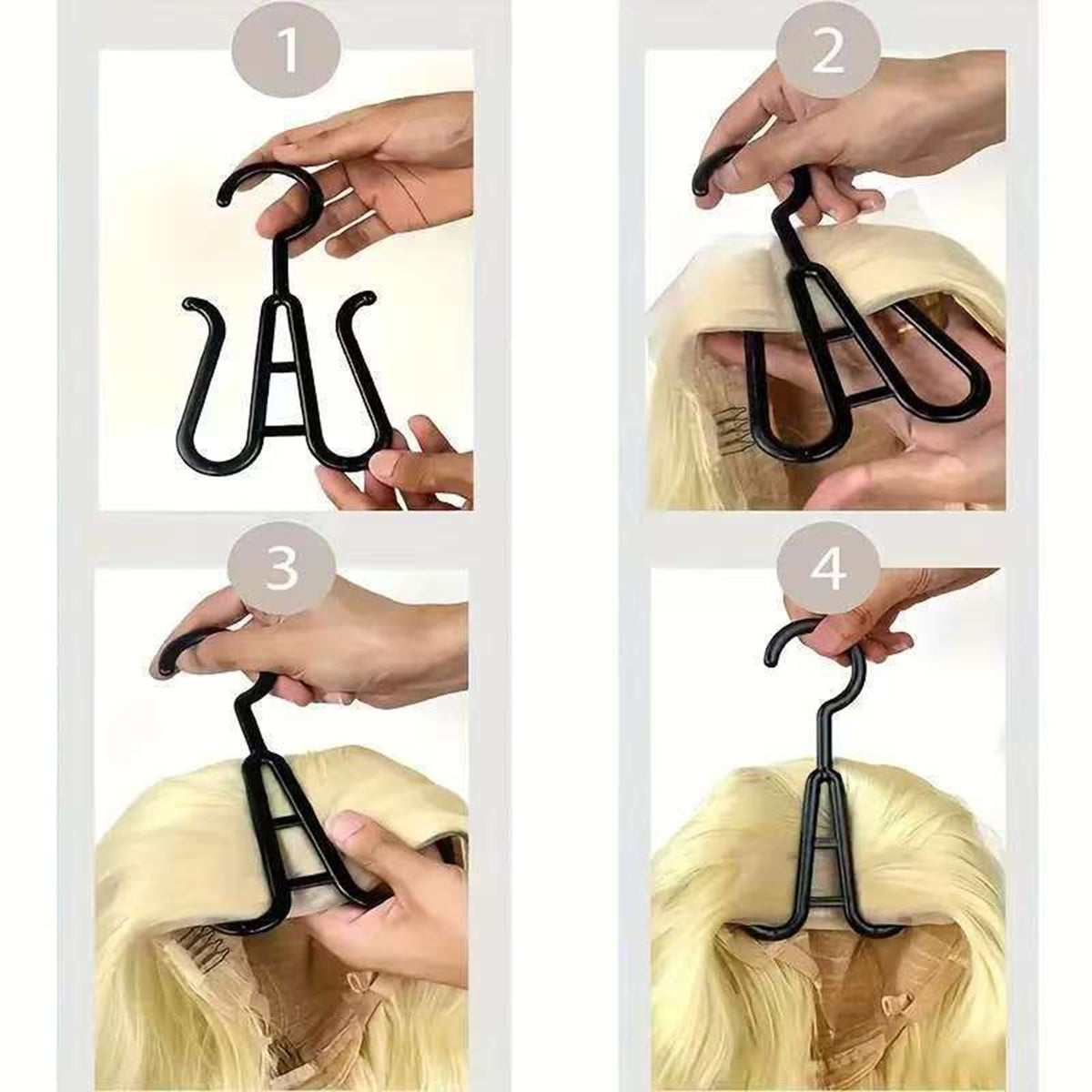 11.4" x 31.4" Foldable Dust-proof Hair Extensions Storage Bags w/ Plastic Hanger