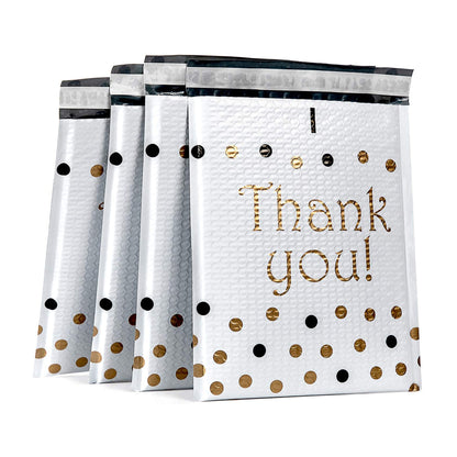5.9 x 9.9" White Poly Bubble Mailer Self Seal Padded Envelopes for Shipping/ Packaging/ Mailing