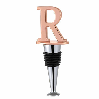 Metal Letter R Shape Reusable Wine Bottle Stoppers