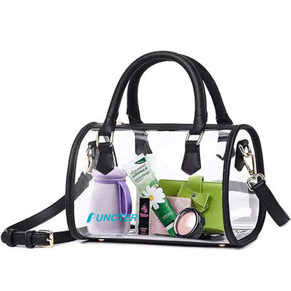 Transparent Handbag Top Handle Shoulder Bag PVC Purse