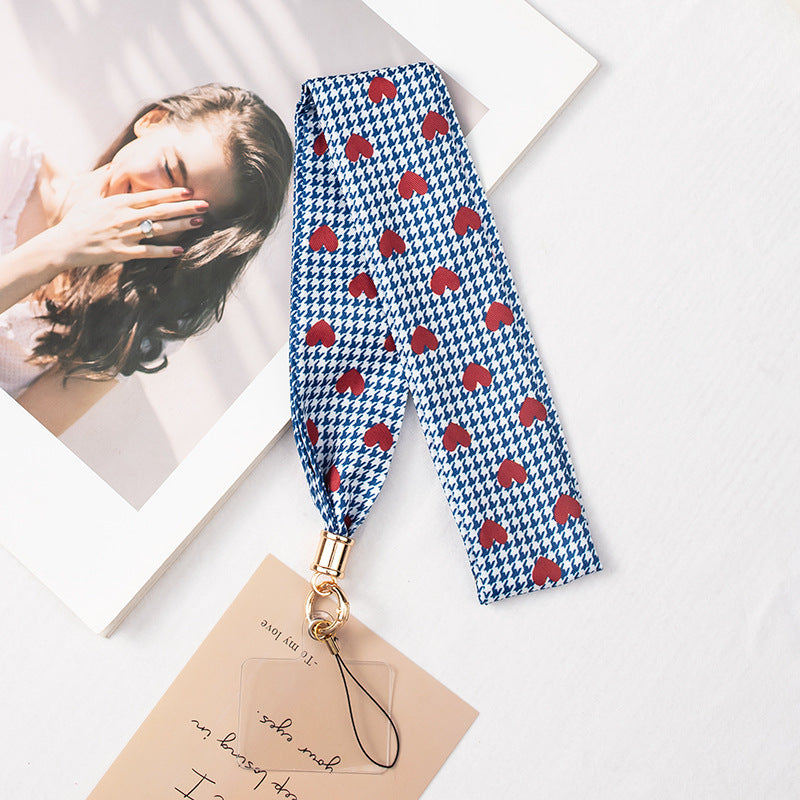 2" Full Custom Blue Satin Phone Lanyard Badge Lanyard Neck Strap w/Lanyard Pad Compatible #15