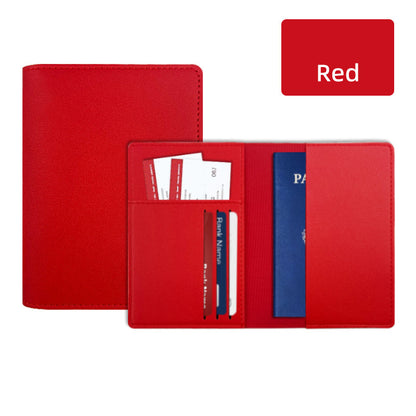 PU Leather Passport Holder Ticket Holder For Travel Slim Passport Wallet