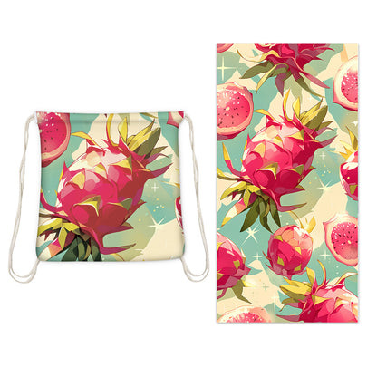 2" 1 Drawstring Beach Towel Backpack 32 x 63"