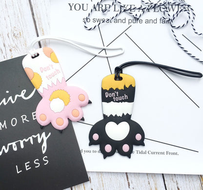 Fully Customizable 3D Raised Soft PVC Luggage Tag With Printed Back