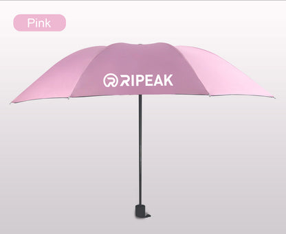 Portable Travel Triple Folding Umbrella Manual Open Umbrella