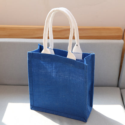 Small Burlap Tote Bag