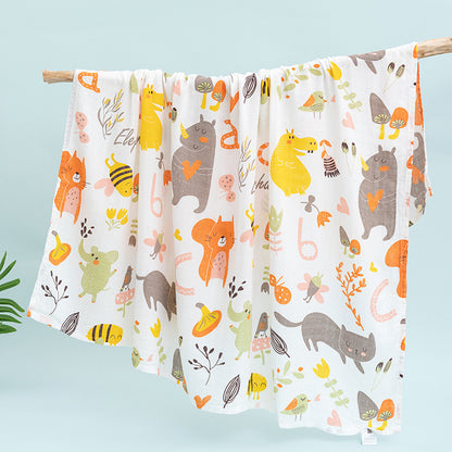 Full Color Imprint Premium Muslin Baby Wrap Swaddle Blanket