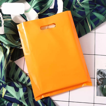 9"x12" 2.4mil Merchandise Bag W/ Die Cut Handle for Boutique Bag Shopping Clothes Packaging Bag